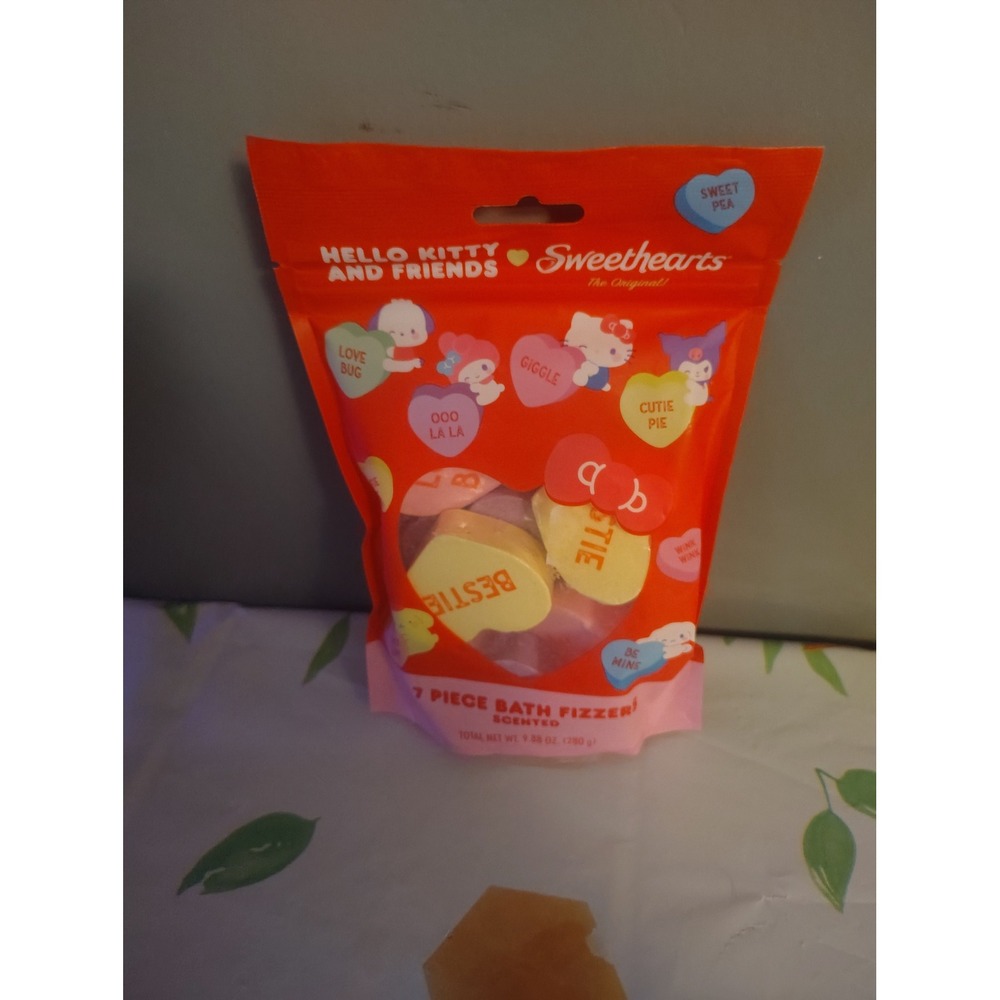Hello Kitty & Friends Sweethearts 7 Piece Scented Bath Fizzers Sweet Pea Sanrio